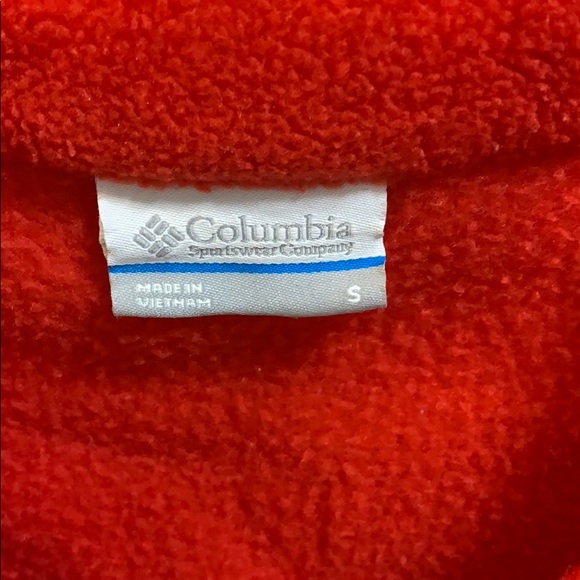 Columbia Red Fleece Jacket - Picture 4 of 5